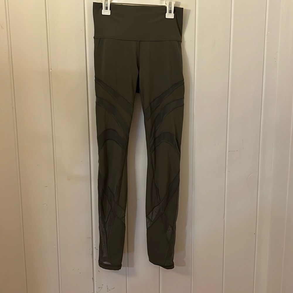 LULULEMON olive green leggings